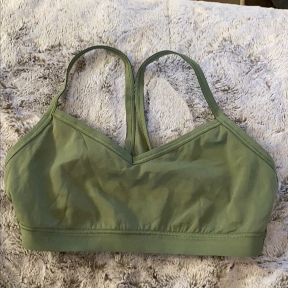 Aerie Olive Green Low impact “chill play move” Bra